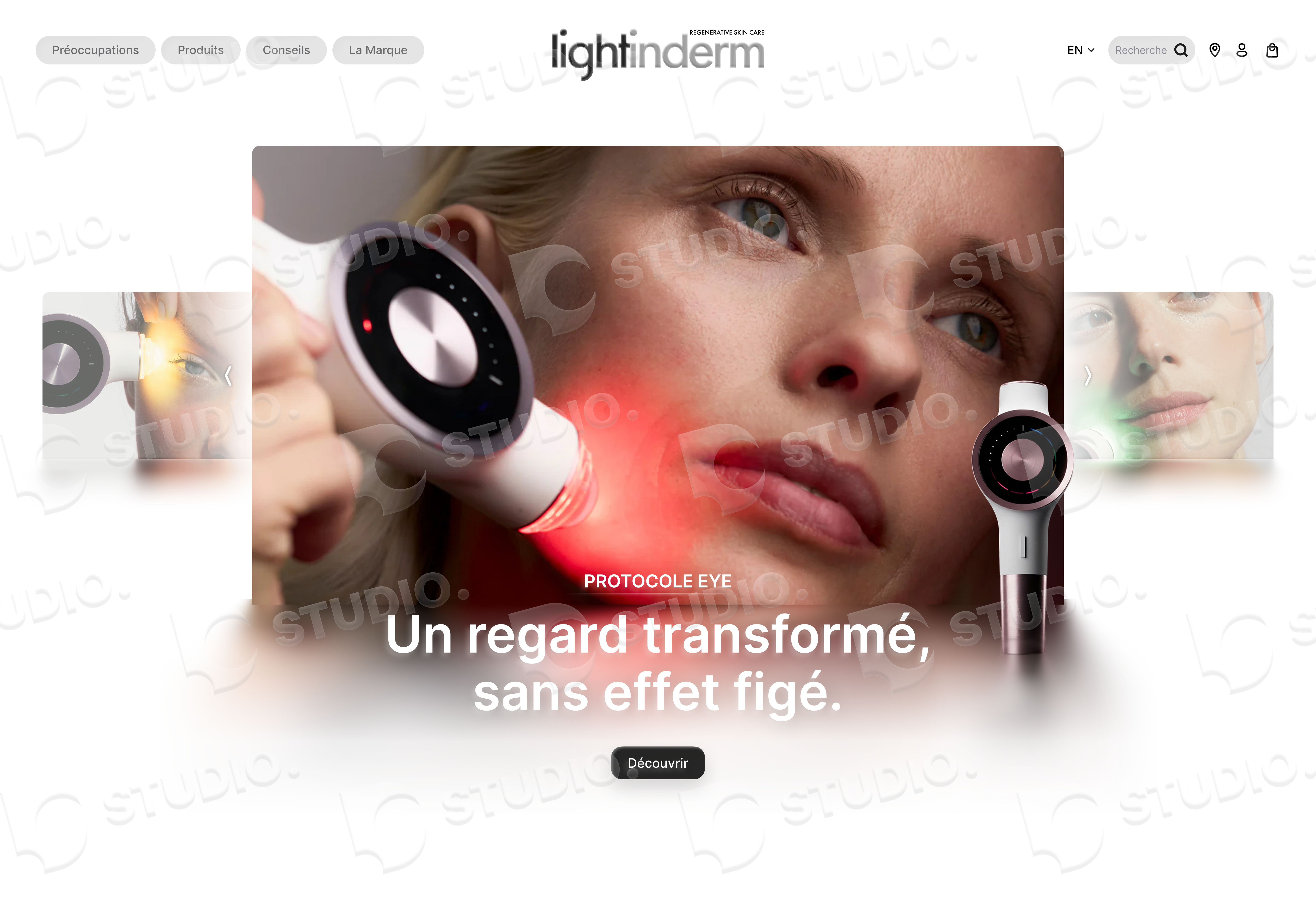 Site actuel Lightinderm